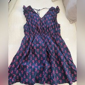 J. Crew Navy and Pink Women’s Swim Cover Up